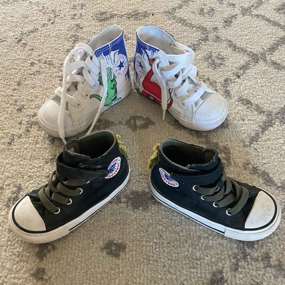 2 pair of Toddler Boy Converse